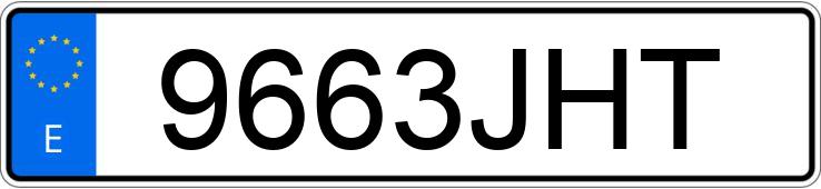 Numer rejestracyjny 9663JHT posiada AUDI A5