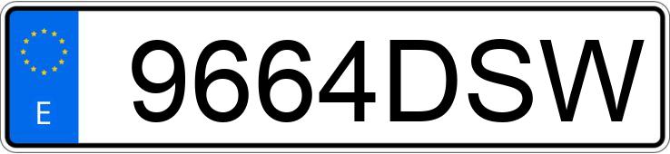 Numer rejestracyjny 9664DSW posiada PEUGEOT 307 Numer rejestracyjny 9664DSW posiada PEUGEOT 307