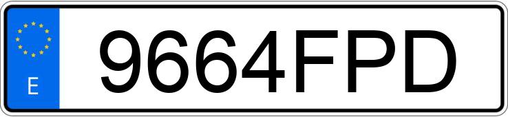 Numer rejestracyjny 9664FPD posiada SUZUKI SWIFT