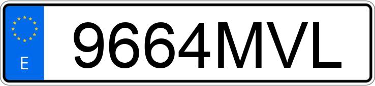 Numer rejestracyjny 9664MVL posiada AUDI S3
