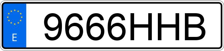 Numer rejestracyjny 9666HHB posiada BMW SERIE 3