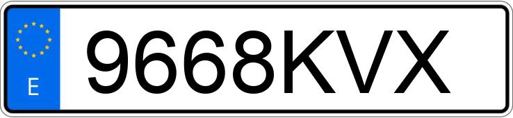 Numer rejestracyjny 9668KVX posiada FORD CUSTOM TOURNEO Numer rejestracyjny 9668KVX posiada FORD CUSTOM TOURNEO