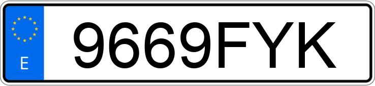 Numer rejestracyjny 9669FYK posiada FIAT BRAVO Numer rejestracyjny 9669FYK posiada FIAT BRAVO