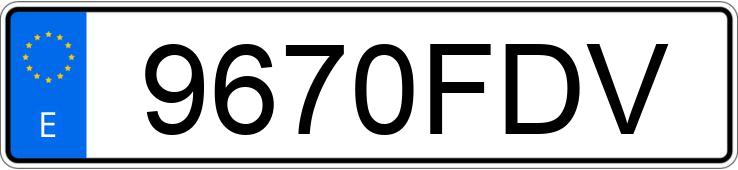 Numer rejestracyjny 9670FDV posiada OPEL ZAFIRA