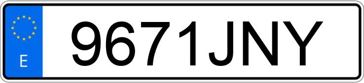 Numer rejestracyjny 9671JNY posiada HYUNDAI I20