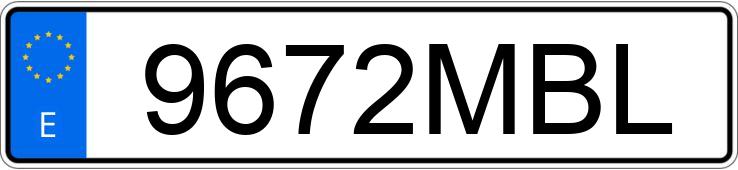 Numer rejestracyjny 9672MBL posiada VOLKSWAGEN CRAFTER