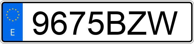 Numer rejestracyjny 9675BZW posiada NISSAN ATLEON