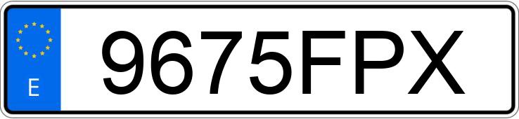 Numer rejestracyjny 9675FPX posiada MERCEDES SPRINTER