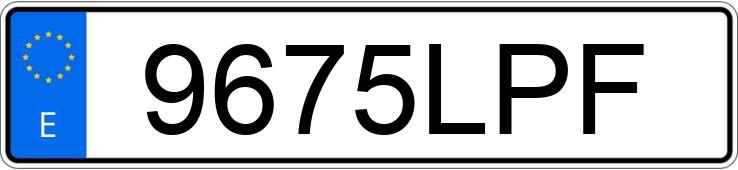 Numer rejestracyjny 9675LPF posiada RENAULT ZOE