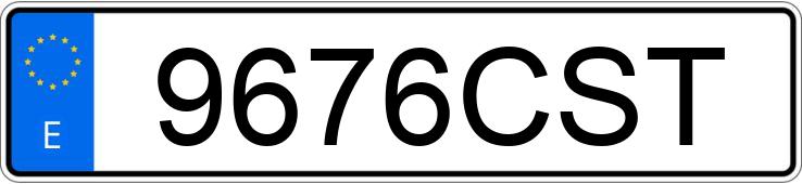 Numer rejestracyjny 9676CST posiada RENAULT CLIO