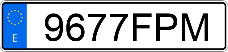 Numer rejestracyjny 9677FPM posiada AUDI A3