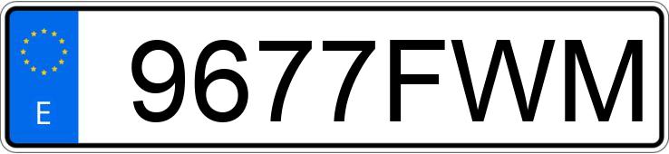 Numer rejestracyjny 9677FWM posiada CHRYSLER 300 C