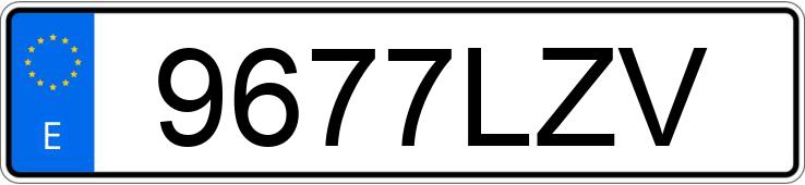 Numer rejestracyjny 9677LZV posiada TOYOTA YARIS