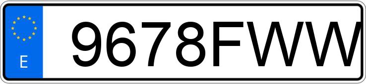 Numer rejestracyjny 9678FWW posiada FORD C-MAX