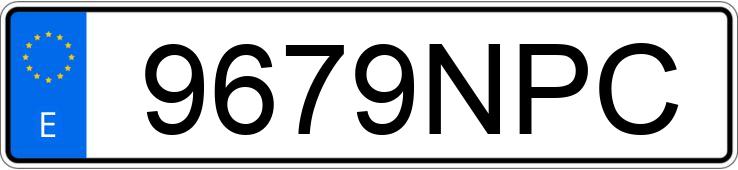 Numer rejestracyjny 9679NPC posiada AUDI A3 SPORTBACK