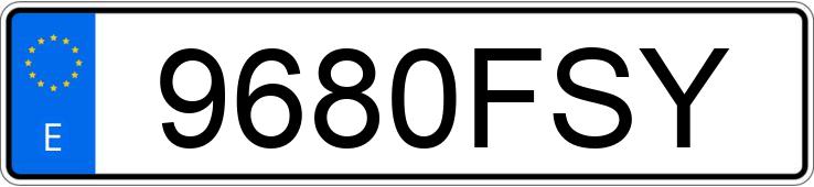 Numer rejestracyjny 9680FSY posiada PEUGEOT 407