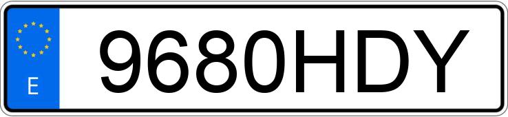 Numer rejestracyjny 9680HDY posiada RENAULT CLIO