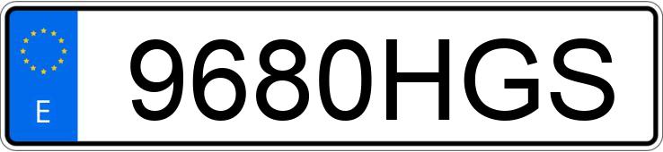 Numer rejestracyjny 9680HGS posiada AUDI A6