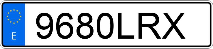 Numer rejestracyjny 9680LRX posiada TRIUMPH TIGER