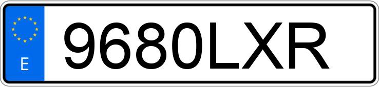 Numer rejestracyjny 9680LXR posiada SUBARU XV