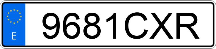 Numer rejestracyjny 9681CXR posiada MERCEDES CLK (208-209)