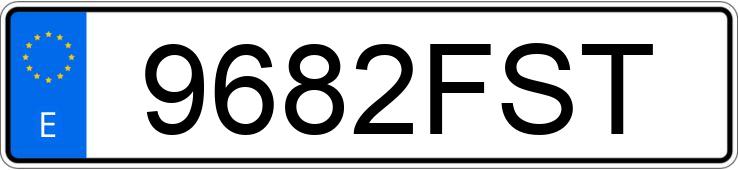 Numer rejestracyjny 9682FST posiada FORD TRANSIT CONNECT