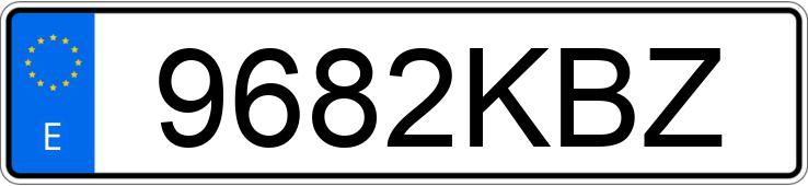 Numer rejestracyjny 9682KBZ posiada SUZUKI S-CROSS