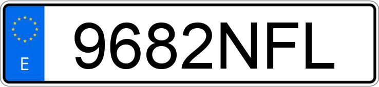 Numer rejestracyjny 9682NFL posiada AUDI A3 SPORTBACK Numer rejestracyjny 9682NFL posiada AUDI A3 SPORTBACK