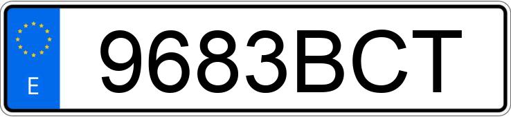 Numer rejestracyjny 9683BCT posiada RENAULT MEGANE