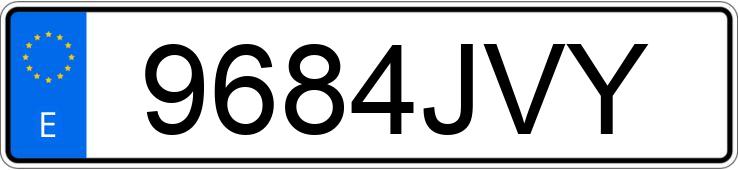 Numer rejestracyjny 9684JVY posiada PEUGEOT 308