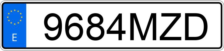 Numer rejestracyjny 9684MZD posiada MAZDA CX-5