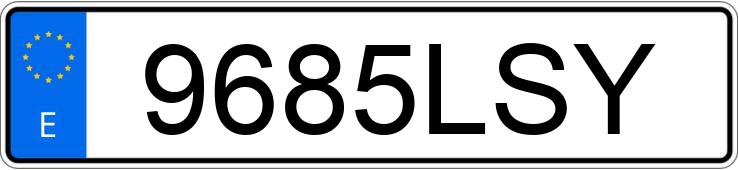 Registreringsnummeret 9685LSY har BMW SERIE 1