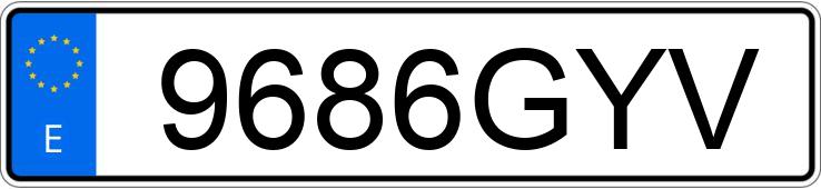 Numer rejestracyjny 9686GYV posiada FORD FOCUS