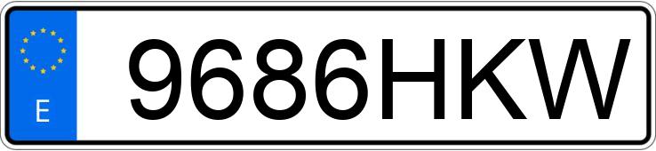 Numer rejestracyjny 9686HKW posiada SKODA FABIA