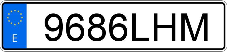 Il numero di registrazione 9686LHM ha RENAULT CLIO