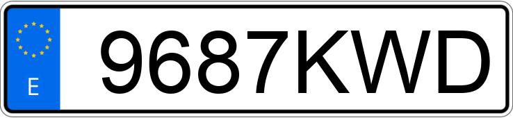 Numer rejestracyjny 9687KWD posiada PEUGEOT 308