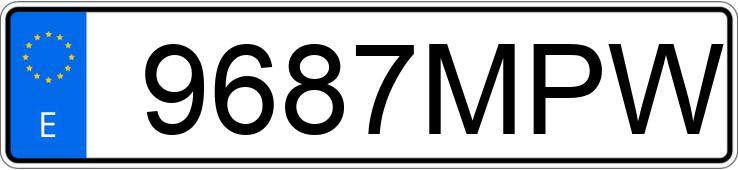 Numer rejestracyjny 9687MPW posiada CITROEN BERLINGO