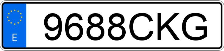 Numer rejestracyjny 9688CKG posiada SEAT IBIZA