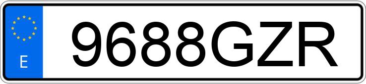 Numer rejestracyjny 9688GZR posiada BMW SERIE 5