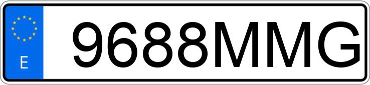 Numer rejestracyjny 9688MMG posiada MG ZS