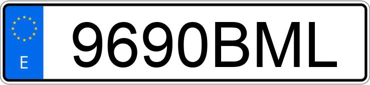 Numer rejestracyjny 9690BML posiada FORD FOCUS