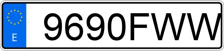 Numer rejestracyjny 9690FWW posiada RENAULT MODUS