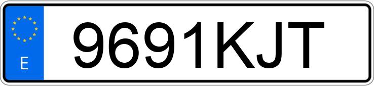 Numer rejestracyjny 9691KJT posiada BMW SERIE 3