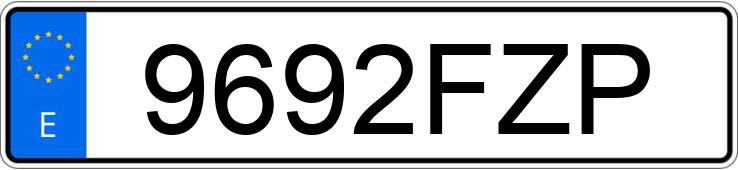 Registreringsnummeret 9692FZP har PEUGEOT BIPPER