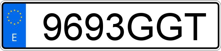 Numer rejestracyjny 9693GGT posiada FORD MONDEO