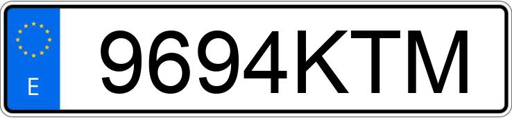 Numer rejestracyjny 9694KTM posiada AUDI A6