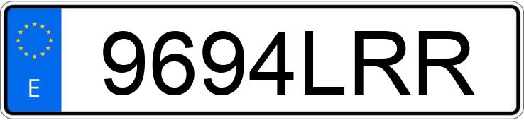 Numer rejestracyjny 9694LRR posiada AUDI A3 SPORTBACK