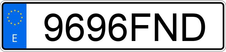 Numer rejestracyjny 9696FND posiada AUDI A3