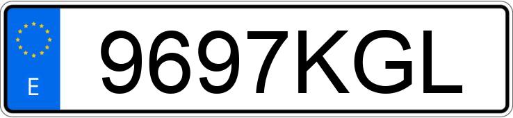 Numer rejestracyjny 9697KGL posiada BMW SERIE 3