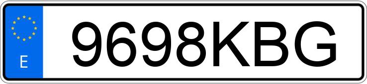 Numer rejestracyjny 9698KBG posiada MERCEDES CLA (117)